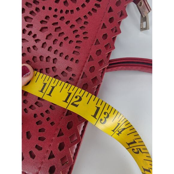 Cherry Red Portfolio shoulder Bag - Picture 7 of 8